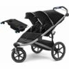 Thule Urban Glide 2 Double Jogging Stroller + Sport Organizer - Black -Graco Store thule urban glide 2 double jogging stroller sport organizer black 61