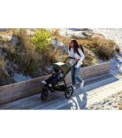 Thule Urban Glide 2 Single Jogging Stroller - Cypress Green -Graco Store thule urban glide 2 single jogging stroller cypress green 25