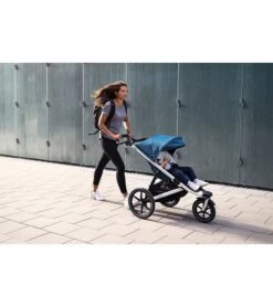 Thule Urban Glide 2 Single Jogging Stroller - Majolica Blue -Graco Store thule urban glide 2 single jogging stroller majolica blue 24