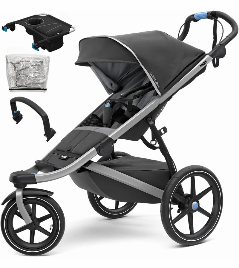 Thule Urban Glide 2 Single Stroller + Accessory Set - Dark Shadow 3 Thule Urban Glide 2 Single Stroller + Accessory Set - Dark Shadow