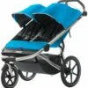 Thule Urban Glide Double Jogging Stroller - Thule Blue -Graco Store thule urban glide double jogging stroller thule blue 61
