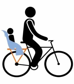 Thule Yepp Maxi EasyFit Rack Mounted Child Bike Seat - Black -Graco Store thule yepp maxi easyfit rack mounted child bike seat black 126