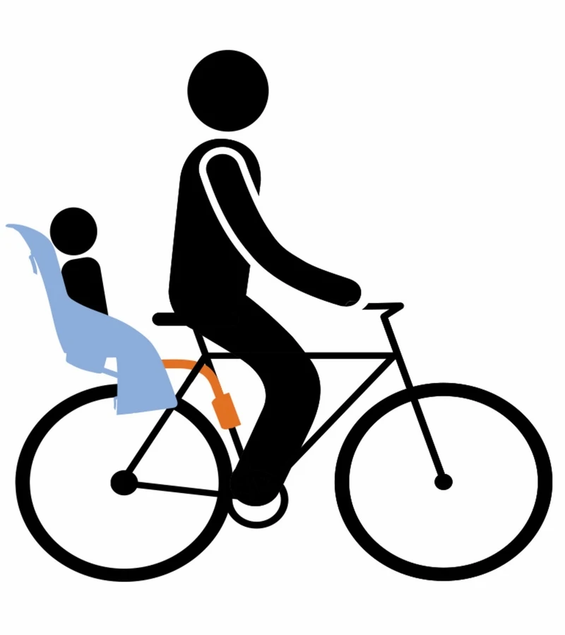 Thule Yepp Maxi Seat Post Mounted Child Bike Seat - Black 7 Thule Yepp Maxi Seat Post Mounted Child Bike Seat - Black - Image 5