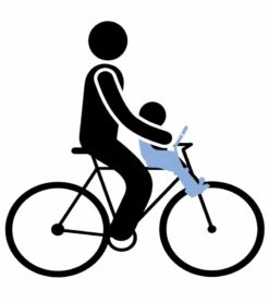 Thule Yepp Mini Front Mounted Child Bike Seat - Blue -Graco Store thule yepp mini front mounted child bike seat blue 130
