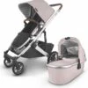 UPPAbaby Cruz V2 Stroller + Bassinet - Alice (Dusty Pink/Silver/Saddle Leather)