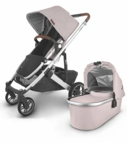 UPPAbaby Cruz V2 Stroller + Bassinet - Alice (Dusty Pink/Silver/Saddle Leather)