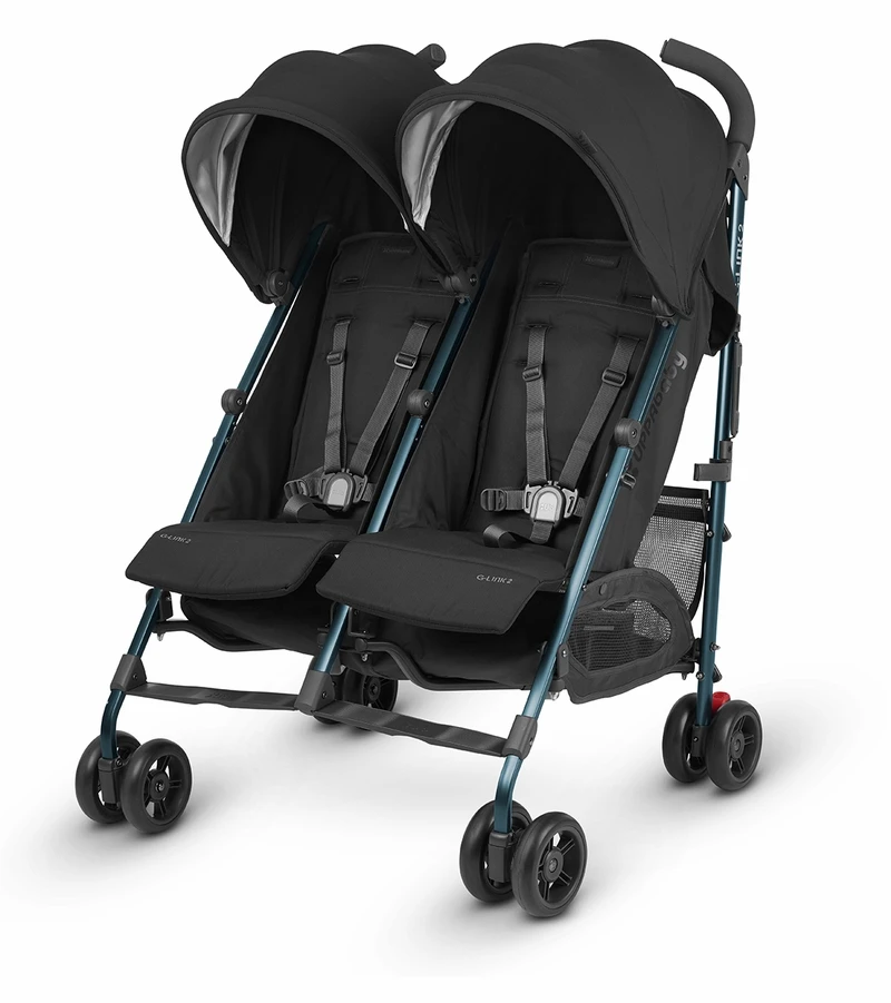 UPPAbaby G-LINK 2 Side By Side Double Stroller - Jake (Black/Carbon) 3 UPPAbaby G-LINK 2 Side By Side Double Stroller - Jake (Black/Carbon)