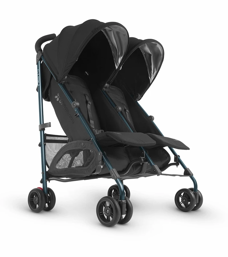 UPPAbaby G-LINK 2 Side By Side Double Stroller - Jake (Black/Carbon) 4 UPPAbaby G-LINK 2 Side By Side Double Stroller - Jake (Black/Carbon) - Image 2