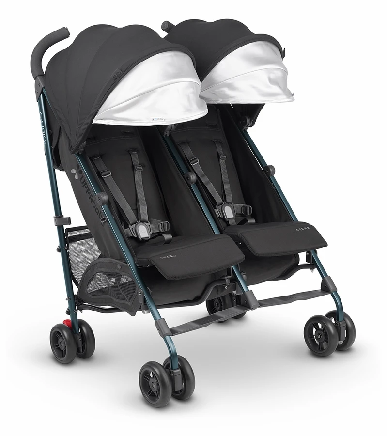 UPPAbaby G-LINK 2 Side By Side Double Stroller - Jake (Black/Carbon) 6 UPPAbaby G-LINK 2 Side By Side Double Stroller - Jake (Black/Carbon) - Image 4