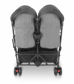 UPPAbaby G-LINK V2 Side By Side Double Stroller - Greyson (Charcoal Melange / Carbon) -Graco Store uppababy g link v2 side by side double stroller greyson charcoal melange carbon 57