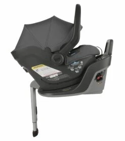 UPPAbaby MESA MAX Infant Car Seat With Load Leg And Anti-Rebound Bar - Greyson (Charcoal Melange / Merino Wool) -Graco Store uppababy mesa max infant car seat with load leg and anti rebound bar anthony white grey marl 14 1