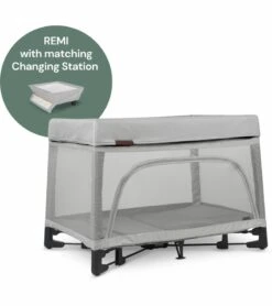 UPPAbaby REMI Playard + Changing Station Bundle - Stella (Grey Brushed Melange)