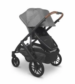 UPPAbaby Vista V2 Single-to-Double Stroller - Greyson (Charcoal Melange/Carbon/Saddle Leather) -Graco Store uppababy vista v2 single to double stroller greyson charcoal melange carbon saddle leather 44