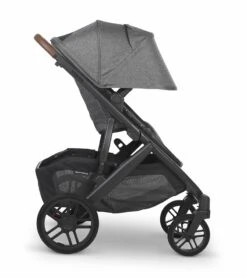 UPPAbaby Vista V2 Single-to-Double Stroller - Greyson (Charcoal Melange/Carbon/Saddle Leather) -Graco Store uppababy vista v2 single to double stroller greyson charcoal melange carbon saddle leather 45