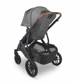 UPPAbaby Vista V2 Single-to-Double Stroller - Greyson (Charcoal Melange/Carbon/Saddle Leather) -Graco Store uppababy vista v2 single to double stroller greyson charcoal melange carbon saddle leather 46