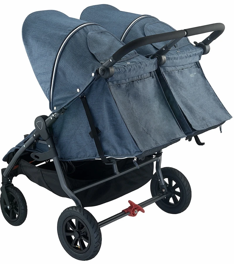 Valco Neo Twin Tailormade Double Stroller - Denim Blue 5 Valco Neo Twin Tailormade Double Stroller - Denim Blue - Image 3