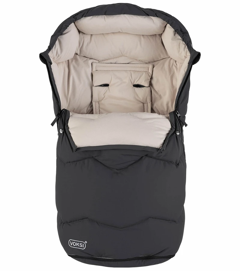 Voksi Urban Footmuff - Grey / Cream 4 Voksi Urban Footmuff - Grey / Cream - Image 2