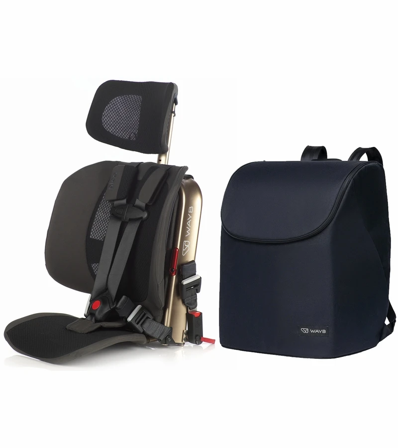 WAYB Pico Forward Facing Travel Car Seat + Deluxe Travel Bag Bundle - Earth 3 WAYB Pico Forward Facing Travel Car Seat + Deluxe Travel Bag Bundle - Earth