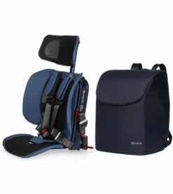 WAYB Pico Forward Facing Travel Car Seat + Deluxe Travel Bag Bundle - Midnight