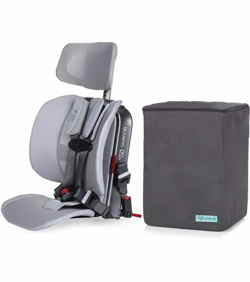 WAYB Pico Forward Facing Travel Car Seat + Travel Bag - Slate 3 WAYB Pico Forward Facing Travel Car Seat + Travel Bag - Slate